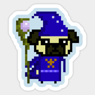 Pug Mage Sticker